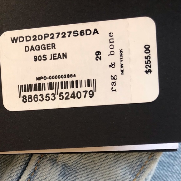 RAG & BONE 90s Jeans | Dagger| Size 29 - Picture 12 of 16
